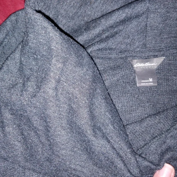 Eddie Bauer Tunic Sweater Women's Size M Gray Cowl Neck Waffle Knit Long Sleeve - Picture 5 of 12